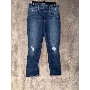 Joes jeans Midrise Distressed Dark Wash Inglewood Straight Jeans Sz 27 #771